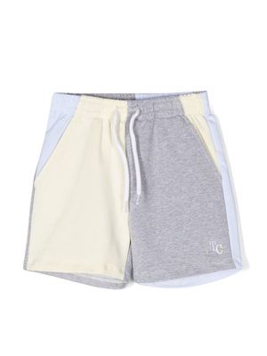 Patachou colour-block panelled shorts - Grey