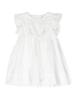 Patachou embroidered cotton dress - White