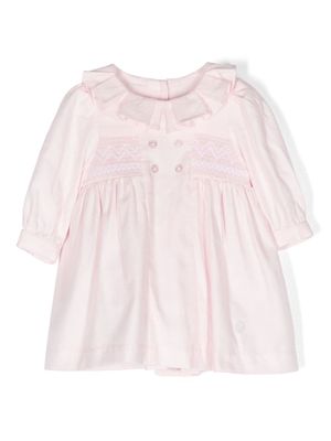 Patachou embroidered-motif cotton dress - Pink