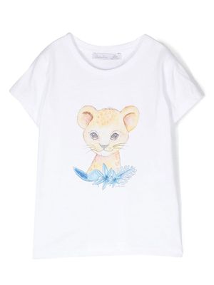 Patachou graphic-print cotton T-shirt - White