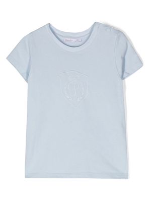 Patachou logo-embroidered T-shirt - Blue