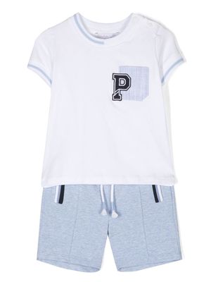 Patachou logo-patch two-piece set - White