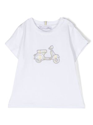 Patachou Motorcycle cotton T-shirt - White