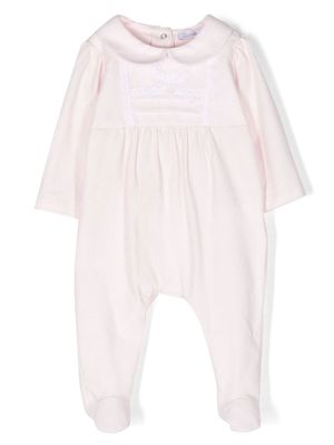 Patachou piqué long-sleeve babygrow - Pink