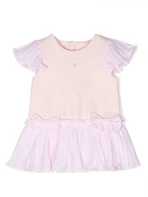 Patachou pleated voile dress - Pink