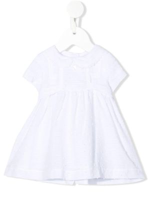 Patachou short-sleeve flared dress - White