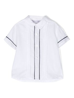 Patachou stripe-detail short-sleeve shirt - White
