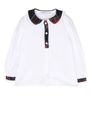 Patachou Viyella contrast-collar blouse - White