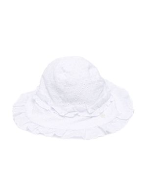 Patachou white voile sun hat
