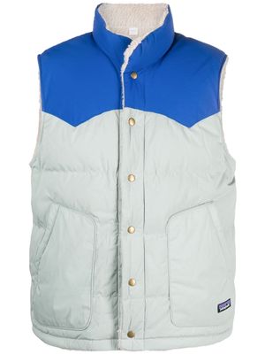 Patagonia colour-block recycled polyester gilet - Green