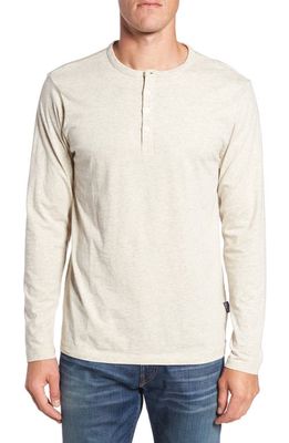 Patagonia Daily Long Sleeve Organic Cotton Henley in Birch White