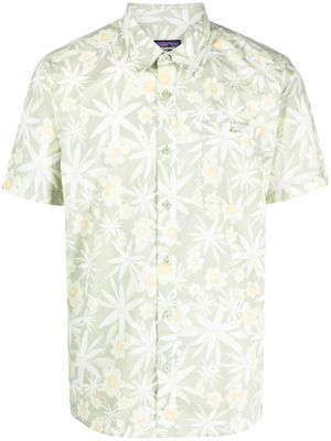 Patagonia floral-print organic-cotton shirt - Green