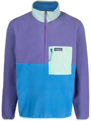 Patagonia high-neck zip-up jumper - Purple