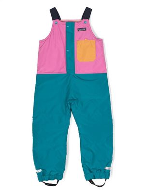 Patagonia Kids panelled recycled-polyester dungarees - Pink