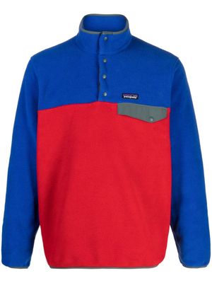 Patagonia logo-patch colour-block sweatshirt - Red