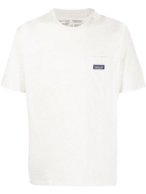 Patagonia logo-patch cotton T-shirt - White