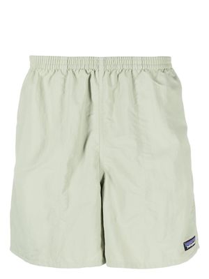 Patagonia logo-patch swim shorts - Green