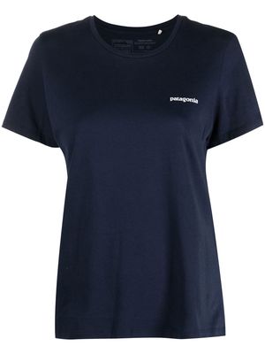 Patagonia logo-print graphic T-shirt - Blue