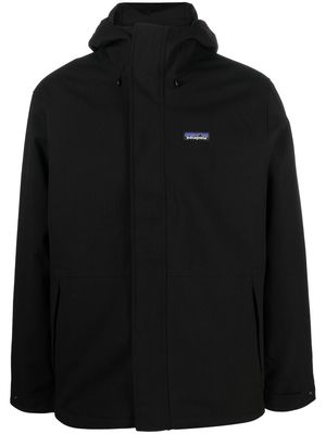 Patagonia logo print jacket - Black