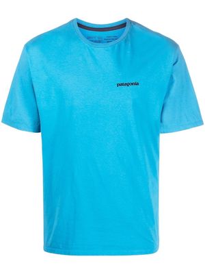 Patagonia logo-print performance T-shirt - Blue