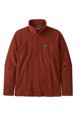 Patagonia Micro D® Quarter-Zip Fleece Pullover in Barn Red
