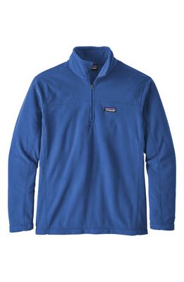 Patagonia Micro D® Quarter-Zip Fleece Pullover in Superior Blue