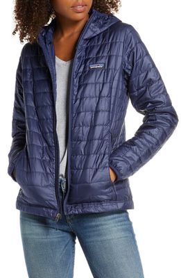 Patagonia Nano Puff Hooded Water Resistant Jacket in Cny Classic Navy