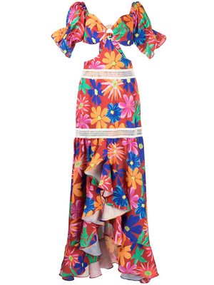 PatBO Aster Off-Shoulder Maxi Dress - Multicolour