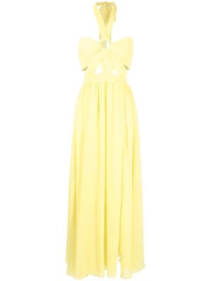 PatBO cut-out detailling maxi dress - Yellow