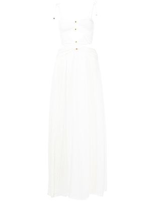 PatBO cut-out maxi beach dress - White