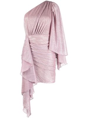 PatBO one-shoulder draped mini dress - Pink