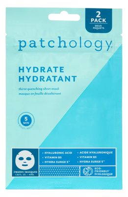 Patchology 2-Pack Hydrate FlashMasque™ 5-Minute Facial Sheet Masks