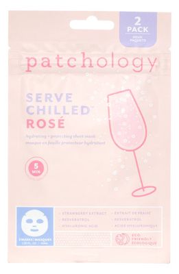 Patchology 2-Pack Serve Chilled Rosé Sheet Masks