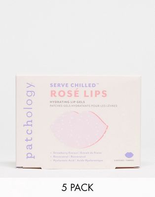 Patchology Serve Chilled Rose Lip Gels Pack of 5-No color