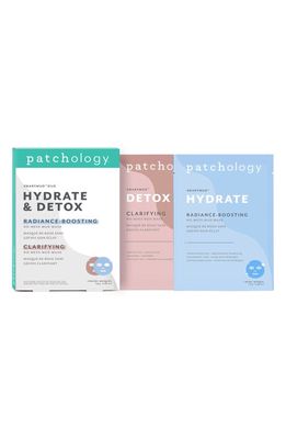 Patchology SmartMud™ Duo Hydrate & Detox Sheet Masks in None 