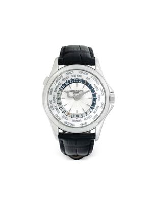Patek Philippe pre-owned World Time 39mm - Silver