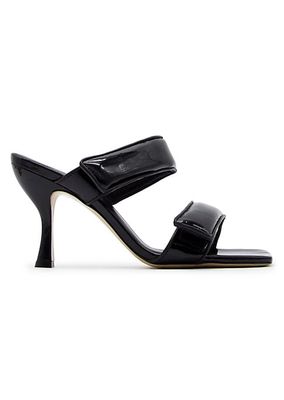 Patent Leather Two-Strap Sandals