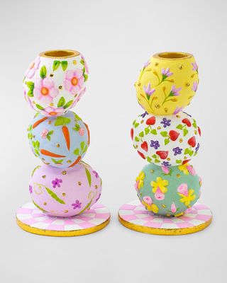 Patience Brewster Egg Candle Holders, Set of 2