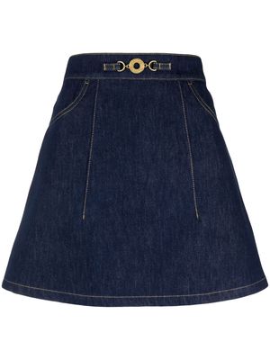 Patou A-line denim miniskirt - Blue