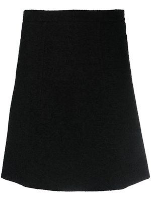 Patou A-line tweed skirt - Black