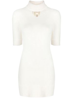 Patou alpaca-blend minidress - White