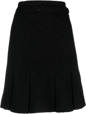 Patou belted A-line skirt - Black