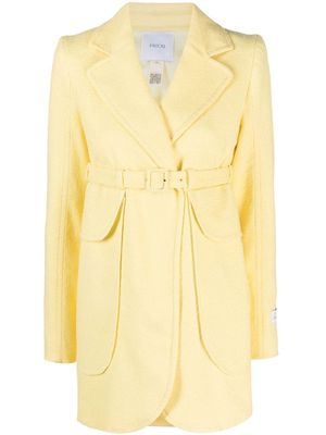 Patou belted tailored jacket - Yellow