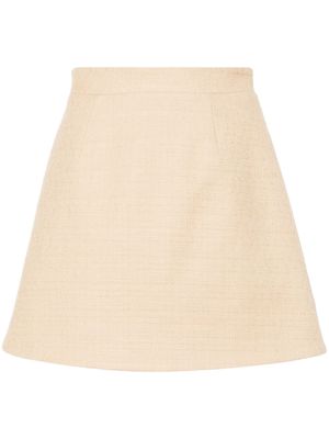 Patou bouclé mini skirt - Neutrals