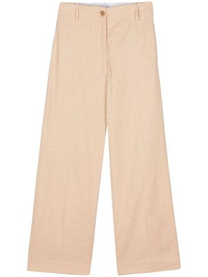 Patou bouclé straight-leg trousers - Neutrals