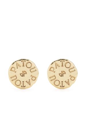 Patou coin clip-on earrings - Gold