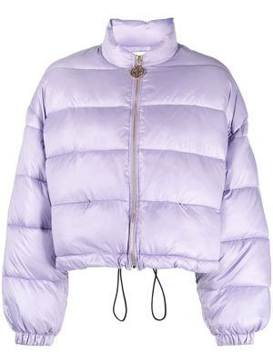 Patou cropped puffer jacket - Purple
