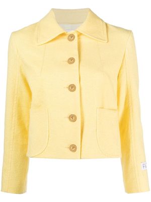 Patou cropped shirt jacket - Yellow