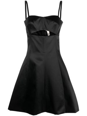 Patou cut-out detail A-line minidress - Black