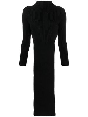 Patou cut-out detail wool knitted top - Black